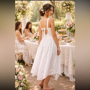 Anthropologie NWT Pilcro Sleeveless Drop-Waist
Lace Midi Dress size 12P.